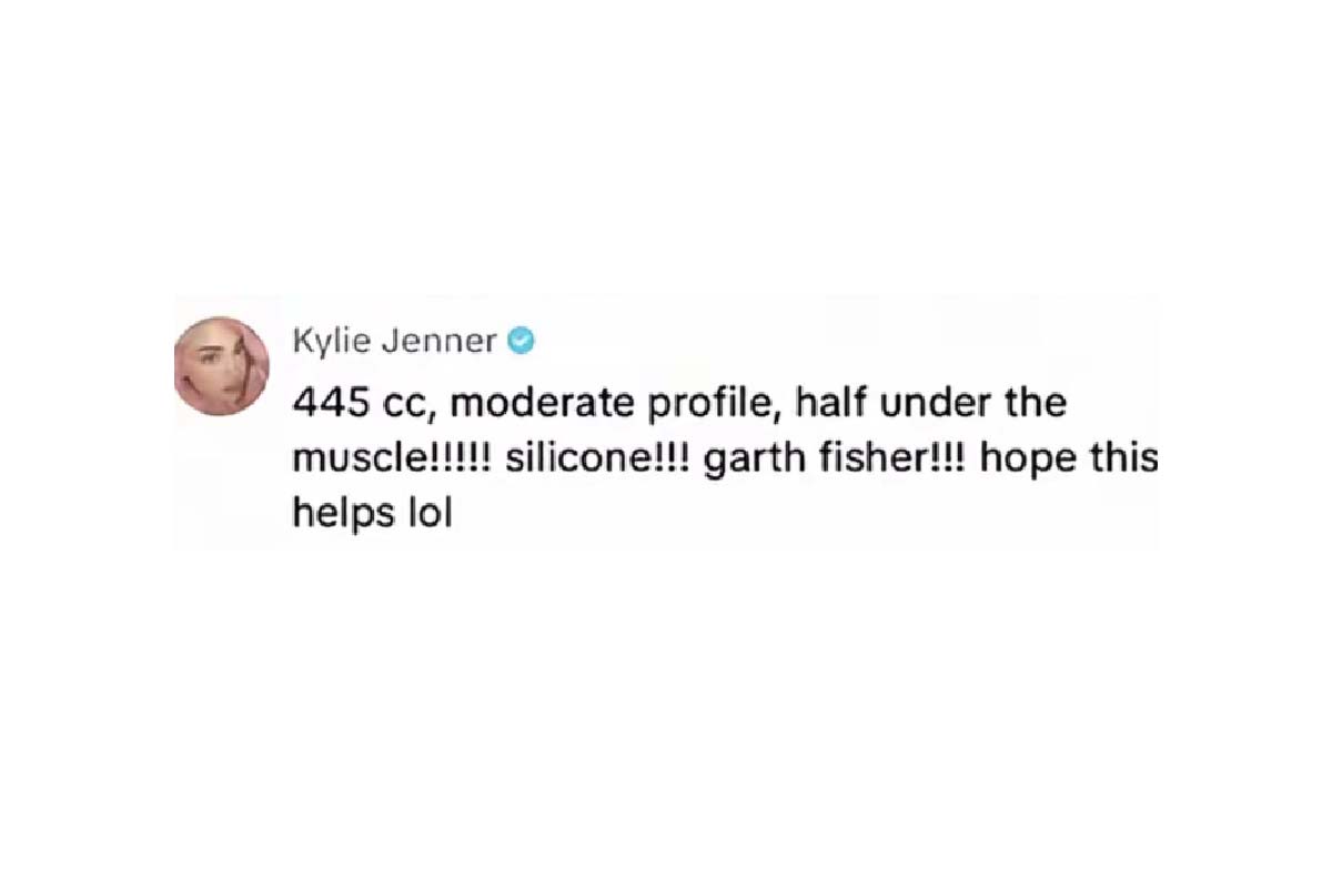 kylie jenner boob job
